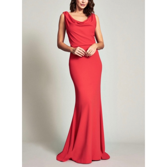Tadashi Shoji Dresses & Skirts - Tadashi Shoji Kayo Cross Back Crepe Gown